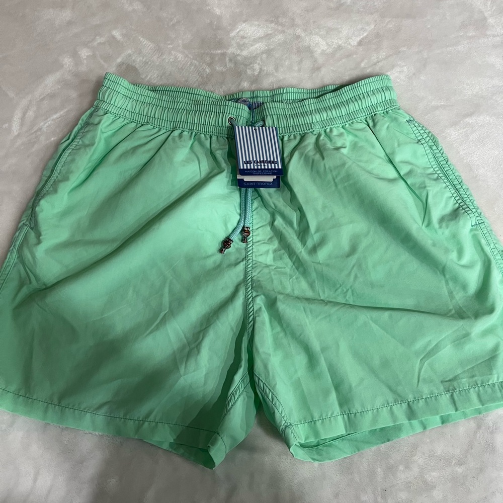 Les Cane biers Men's Green Swim Shorts
